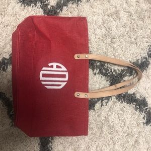 Alpha Omicron Pi tote bag